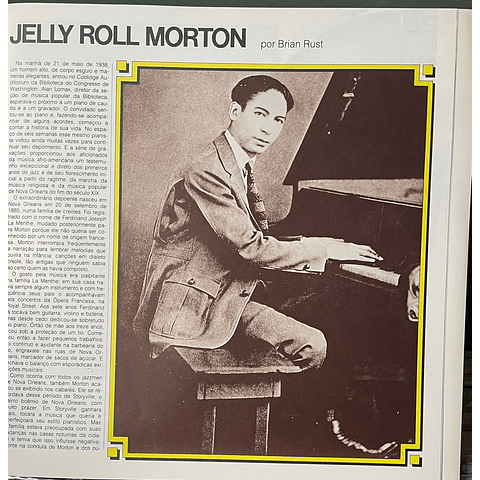 Jelly Roll Morton – Um Mestre Dos Primeiros Anos Do Jazz