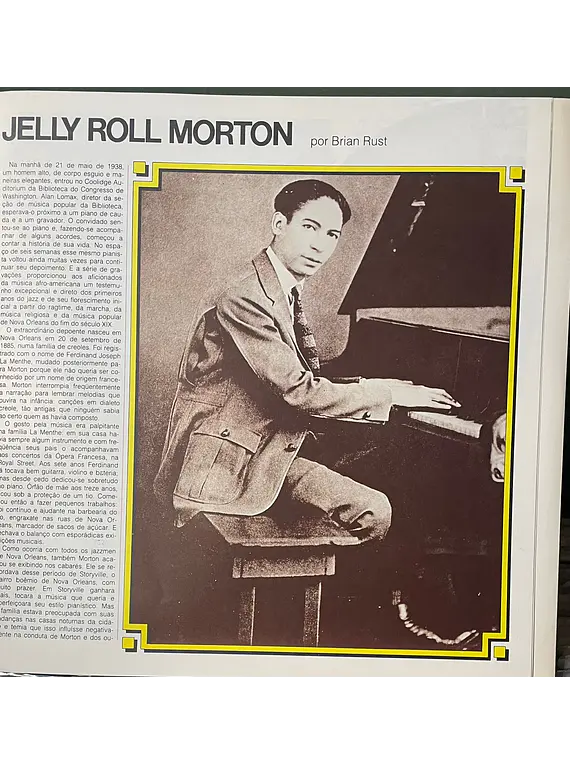 Jelly Roll Morton – Um Mestre Dos Primeiros Anos Do Jazz