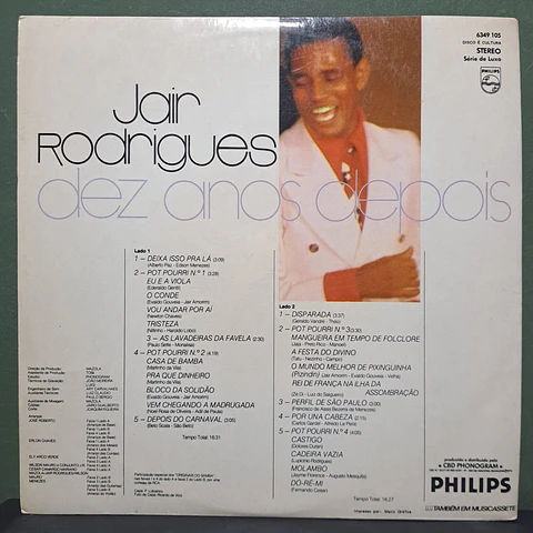 Jair Rodrigues – 10 Anos Depois