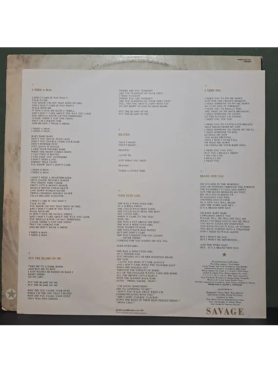 Eurythmics – Savage