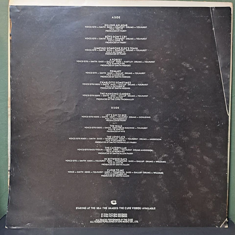 Cure, The – Standing On A Beach - The Singles