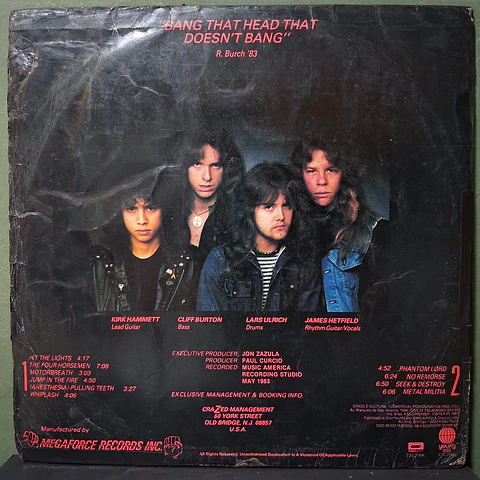 Metallica – Kill 'Em All