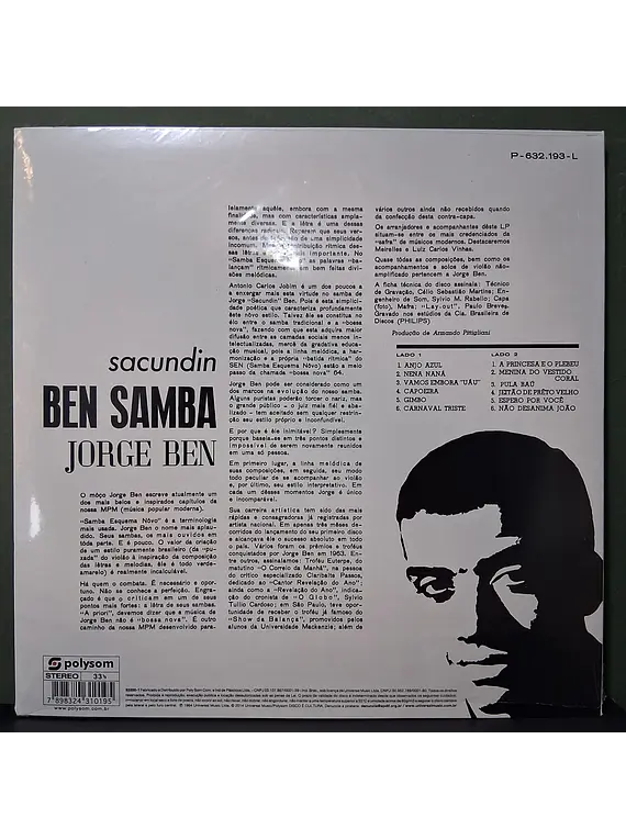 Jorge Ben – Sacundin Ben Samba