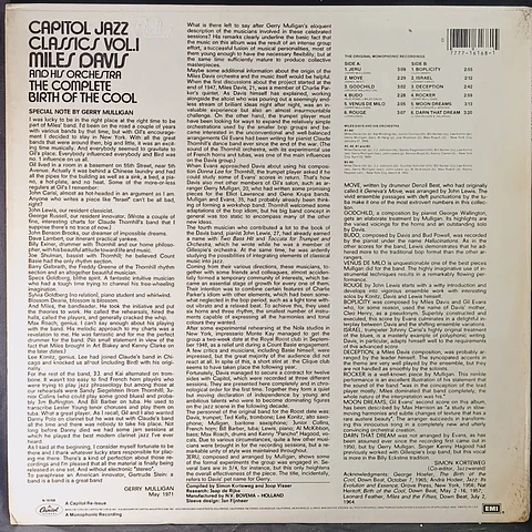Miles Davis And His Orchestra – The Complete Birth Of The Cool