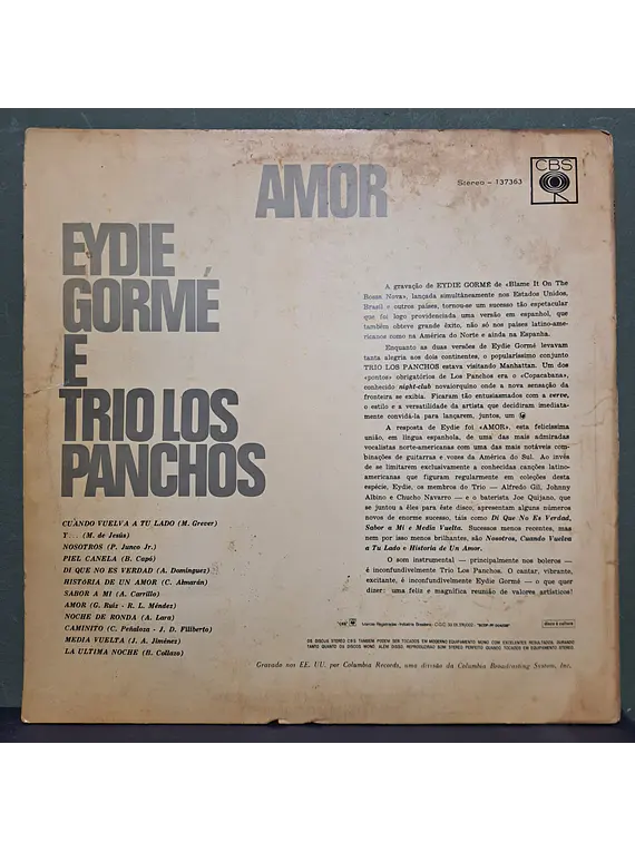 Eydie Gorme E Trio Los Panchos – Amor