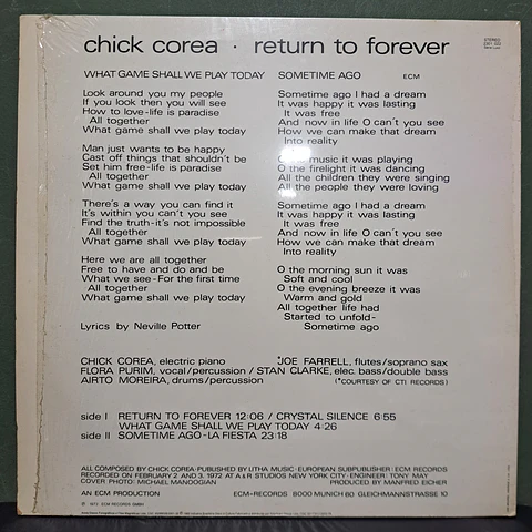 Chick Corea – Return To Forever