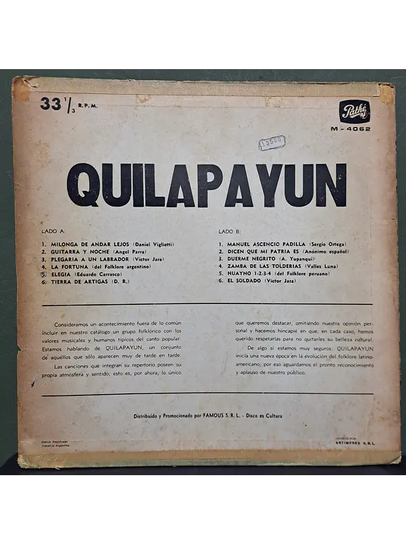 Quilapayun – Quilapayun