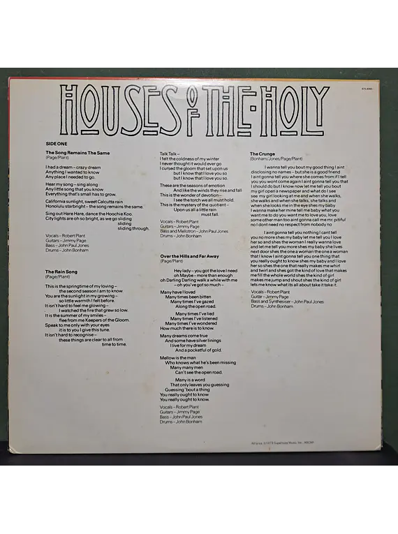 Led Zeppelin – Houses Of The Holy
