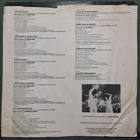 Various – Saturday Night Fever (The Original Movie Sound Track)
