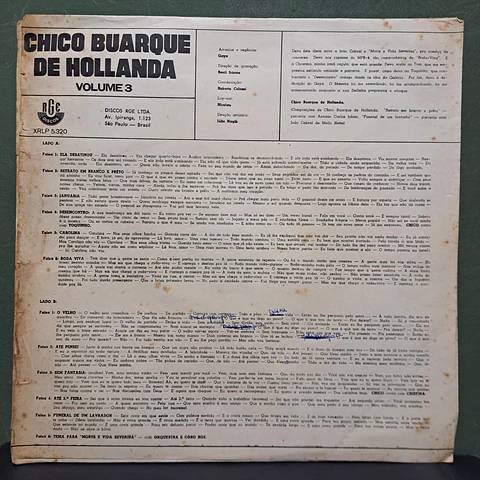 Chico Buarque De Hollanda – Chico Buarque De Hollanda Volume 3