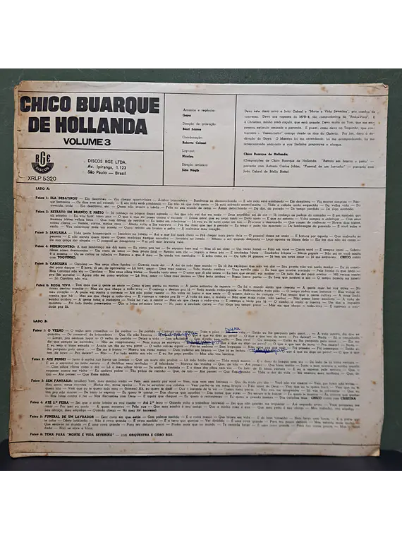 Chico Buarque De Hollanda – Chico Buarque De Hollanda Volume 3