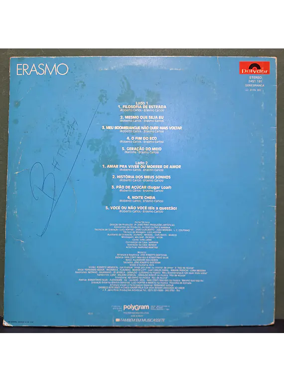 Erasmo – Amar Pra Viver, Ou Morrer De Amor
