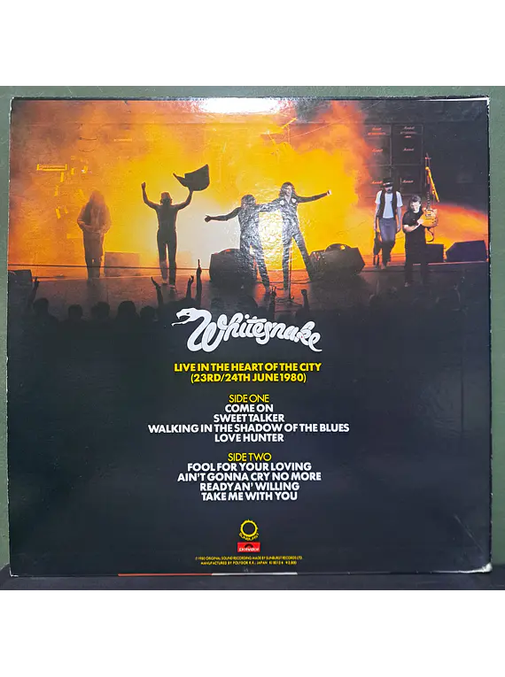 Whitesnake – Live... In The Heart Of The City (Ed Japón)