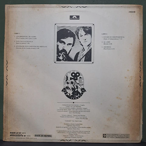 Jon & Vangelis – The Friends Of Mr Cairo