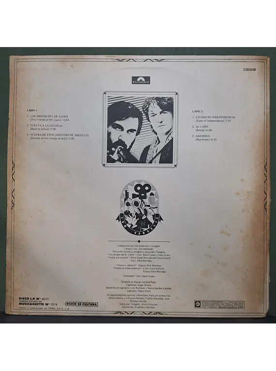 Jon & Vangelis – The Friends Of Mr Cairo