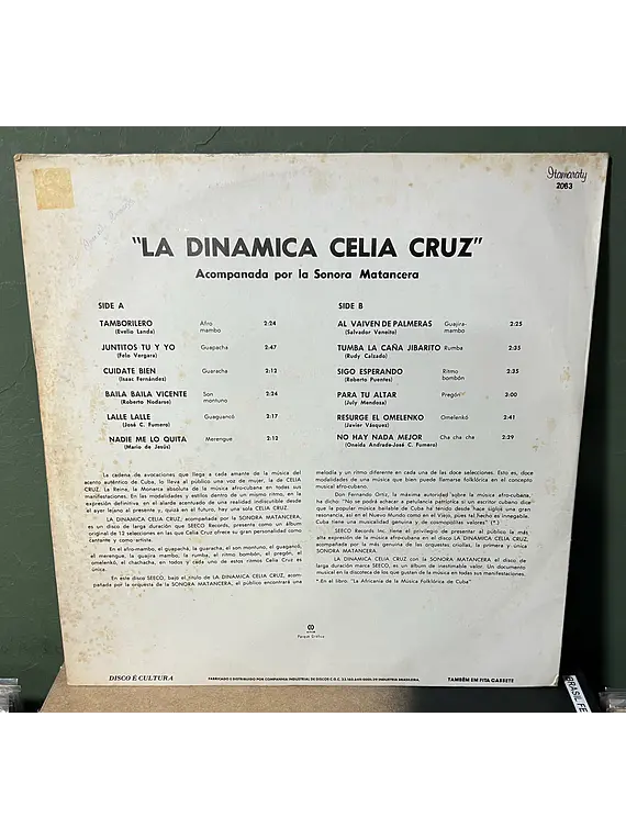 Celia Cruz Con La Sonora Matancera – La Dinamica!