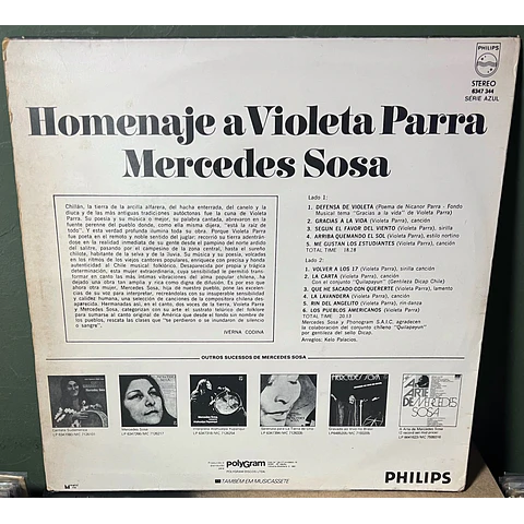 Mercedes Sosa – Homenaje A Violeta Parra