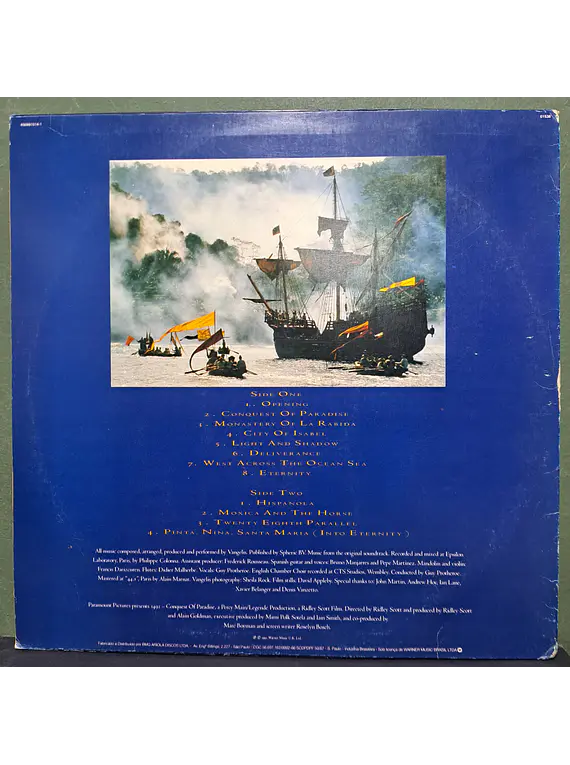 Vangelis – 1492 – Conquest Of Paradise (Music From The Original Soundtrack)
