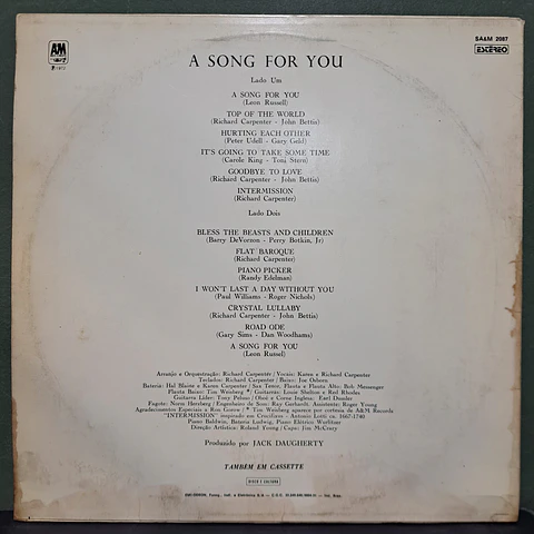 Carpenters – A Song For You