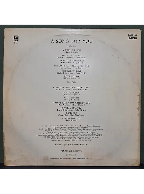Carpenters – A Song For You