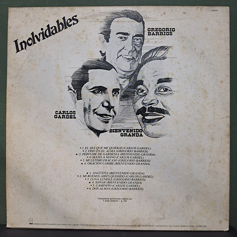 Gregorio Barrios, Bienvenido Granda, Carlos Gardel – Inolvidables