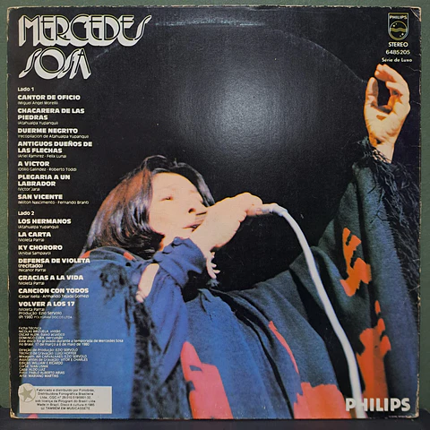 Mercedes Sosa – Gravado Ao Vivo No Brasil