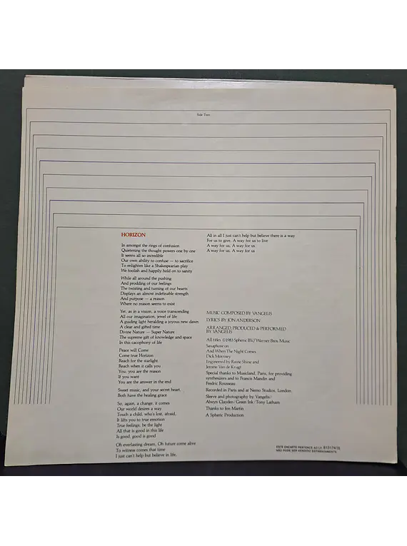 Jon & Vangelis – Private Collection