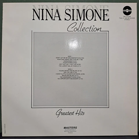 Nina Simone – Collection: Greatest Hits (Eur)