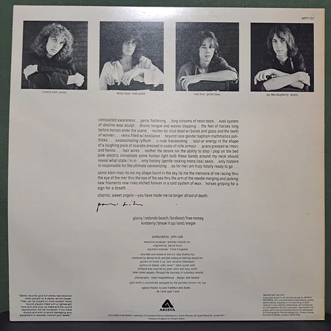 Patti Smith – Horses (Eur)