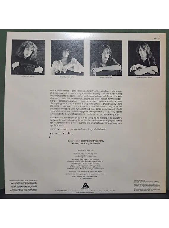 Patti Smith – Horses (Eur)