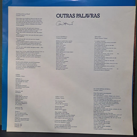 Caetano Veloso – Outras Palavras