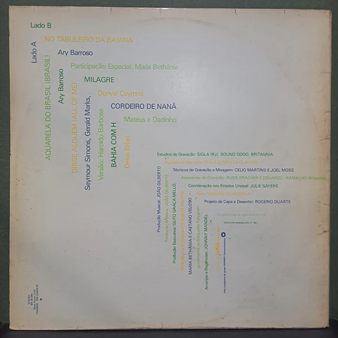 João Gilberto, Caetano Veloso, Gilberto Gil, Maria Bethânia – Brasil