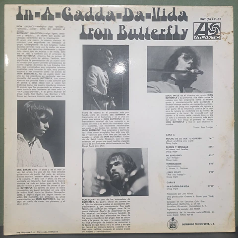 Iron Butterfly – In-A-Gadda-Da-Vida (Eur)