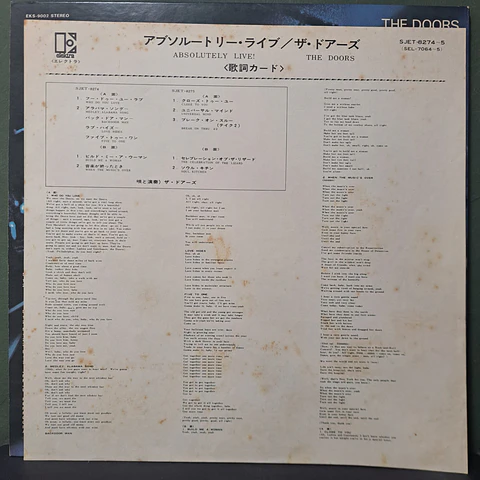 Doors, The – Absolutely Live (Ed. Japón)