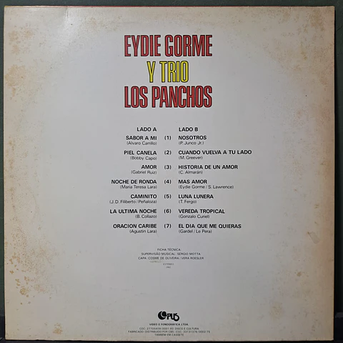 Eydie Gormé Y Trio Los Panchos – Eydie Gorme Y Trio Los Panchos