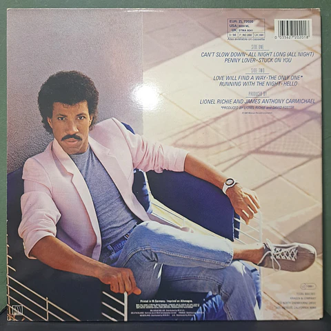 Lionel Richie – Can't Slow Down (Eur)