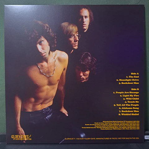 Doors, The – Wishful Sinful North American TV Appearances 1967-1969