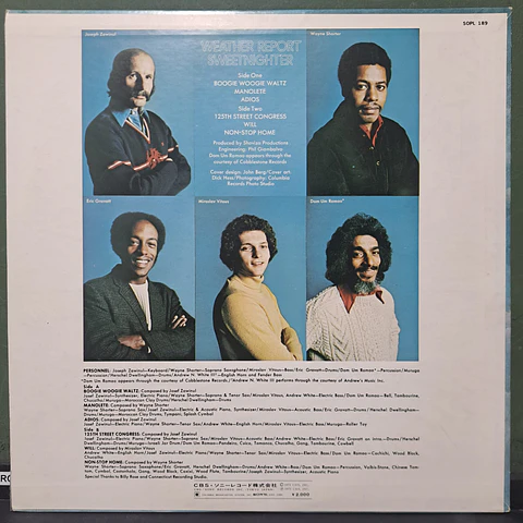 Weather Report – Sweetnighter (Ed. Japón)