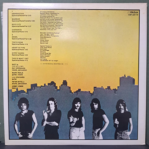 Riot  – Rock City (Ed. Japón)