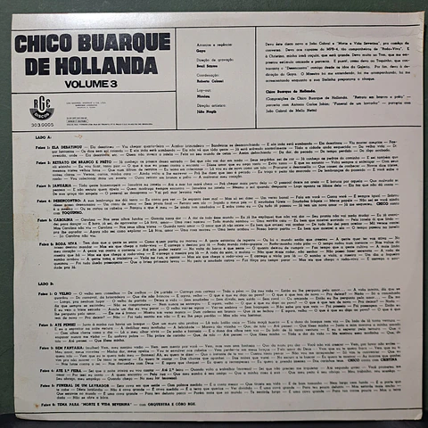 Chico Buarque De Hollanda – Chico Buarque De Hollanda Volume 3