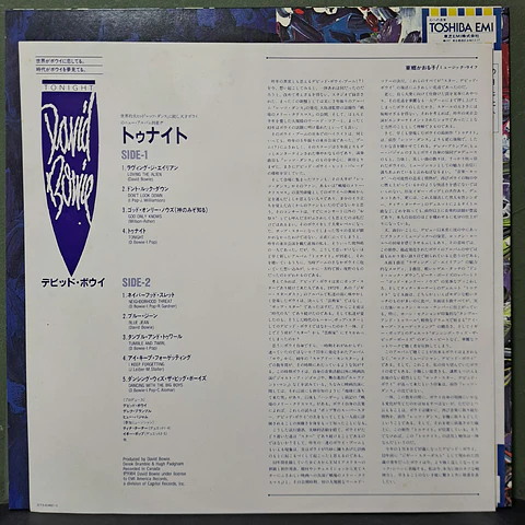 David Bowie – Tonight (Edición Japón)