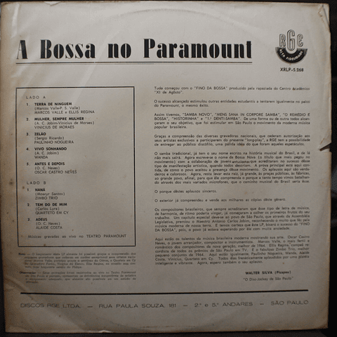 Various ‎– A Bossa No Paramount