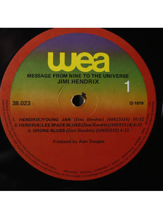 Jimi Hendrix ‎– Message From Nine To The Universe