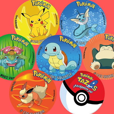 POSAVASOS TAZOS POKEMON