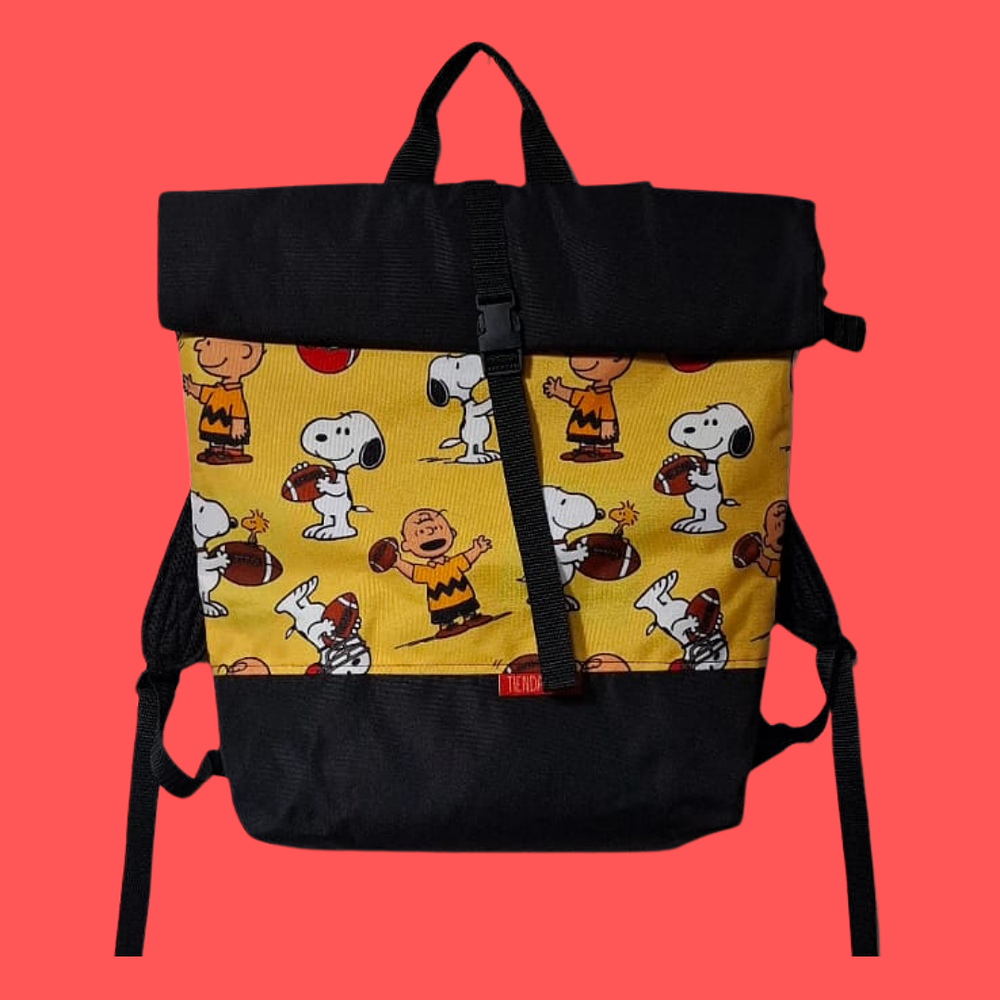 MOCHILA SNOOPY AMARILLO