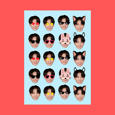 STICKERS JUNGKOOK FACE