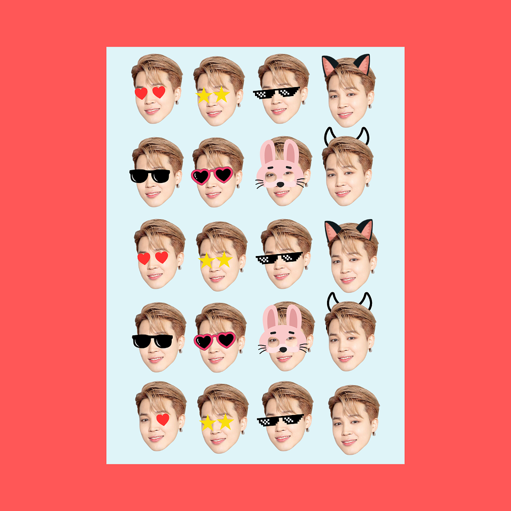 STICKER JIMIN FACE