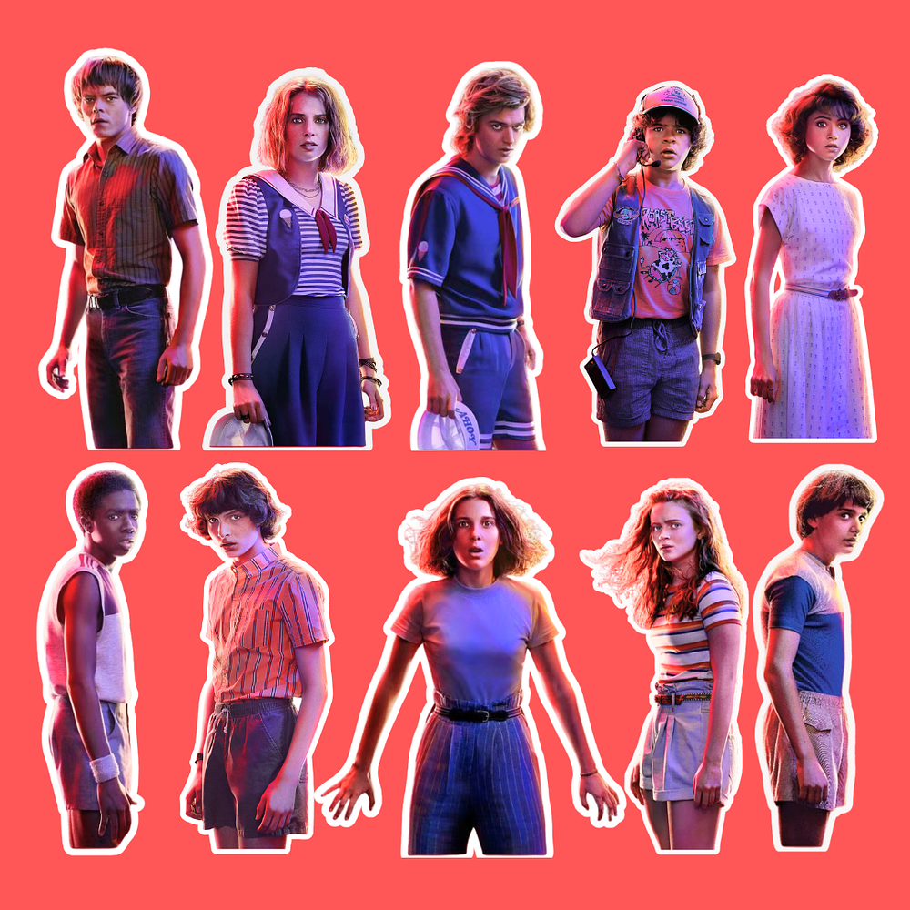 STICKER STRANGER THINGS