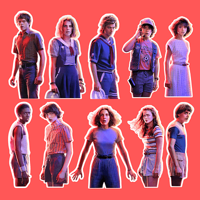 STICKER STRANGER THINGS