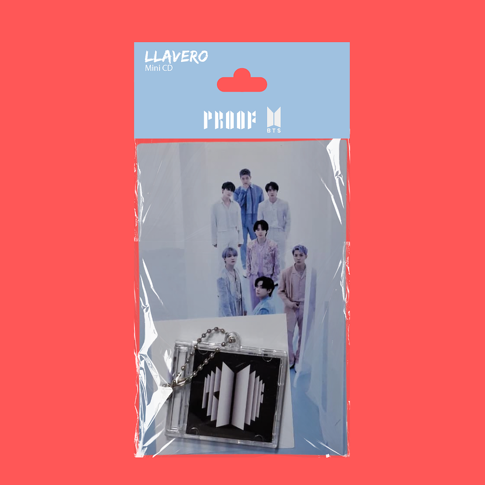 LLAVERO MINI CD PROOF BTS